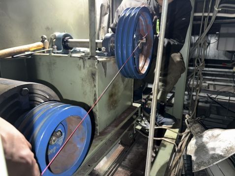 東京都　送風機　メンテナンス実績 芯出し調整