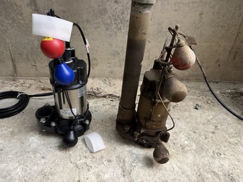 千葉県　水中ポンプ　更新実績 機器　新・旧